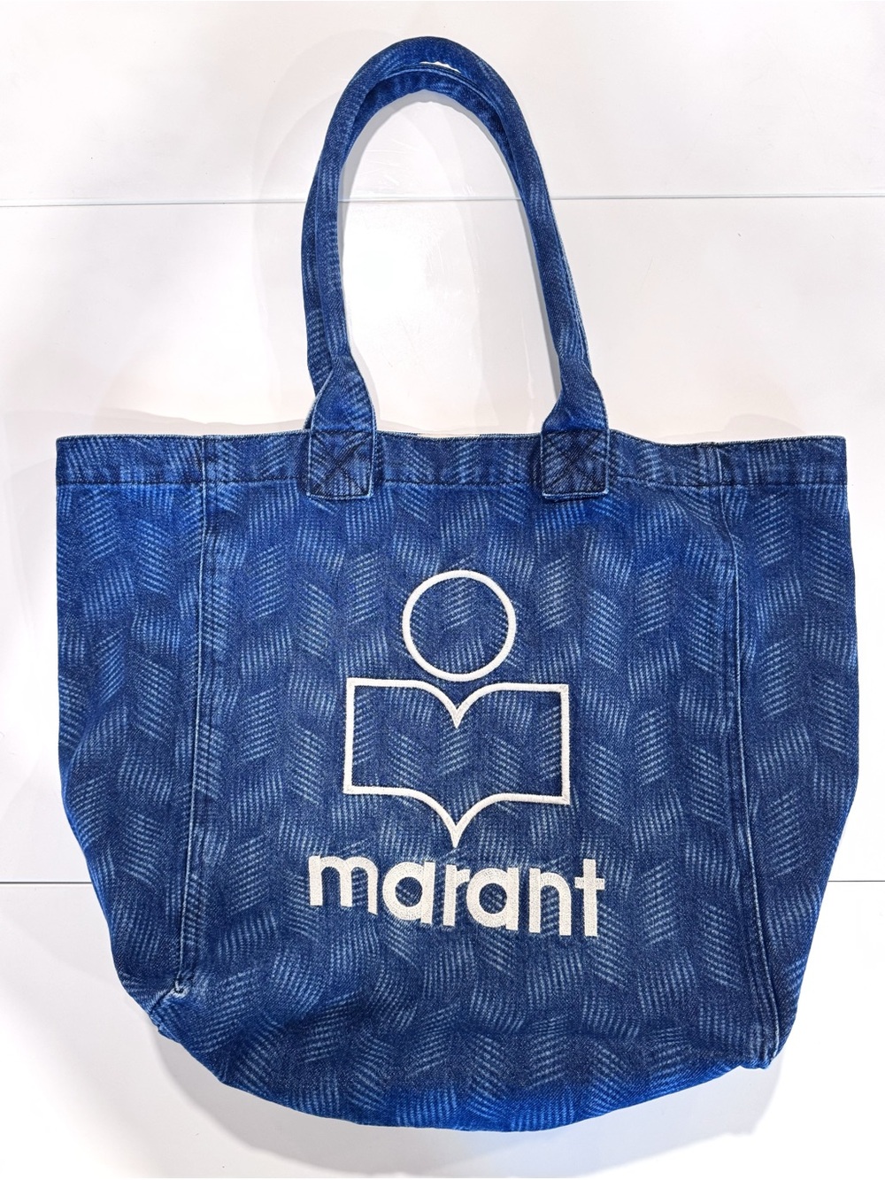 Isabel Marant Blue Yenki Logo Denim Tote - Picture 9 of 11